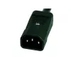 EXERTIS CONNECT 19 inch 1U 9-voudige IEC C13 PDU, aluminium behuizing, 2,5 m kabel, zwart 808901