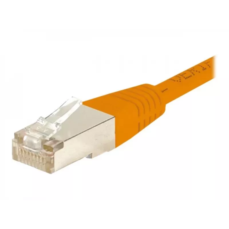 EXERTIS CONNECT Cat.6 S/FTP patchkabel, PiMF, oranje, 0,3 m 854464