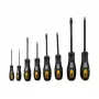 EXERTIS CONNECT 8-delige schroevendraaierset met platte en kruiskop, antislip ergonomische handgrepen 815571
