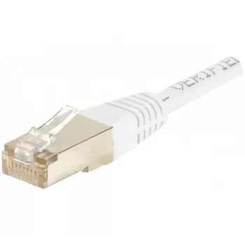 EXERTIS CONNECT Cat.6 S/FTP PiMF patchkabel, wit, 1,5 m, slim snagless boot 856860