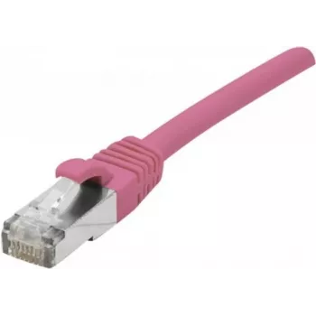 EXERTIS CONNECT Cat. 6 F/UTP PoE halogeenvrije patchkabel, roze, 0,5 m, snagless 854432