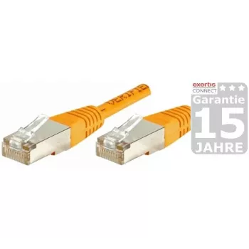 EXERTIS CONNECT Cat.6 S/FTP patchkabel, PiMF, oranje, 0,7 m 854466
