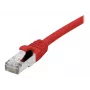EXERTIS CONNECT Cat. 6A S/FTP patchkabel, TPE, halogeenvrij, GRS-gecertificeerd, rood, 0,5 m 854520