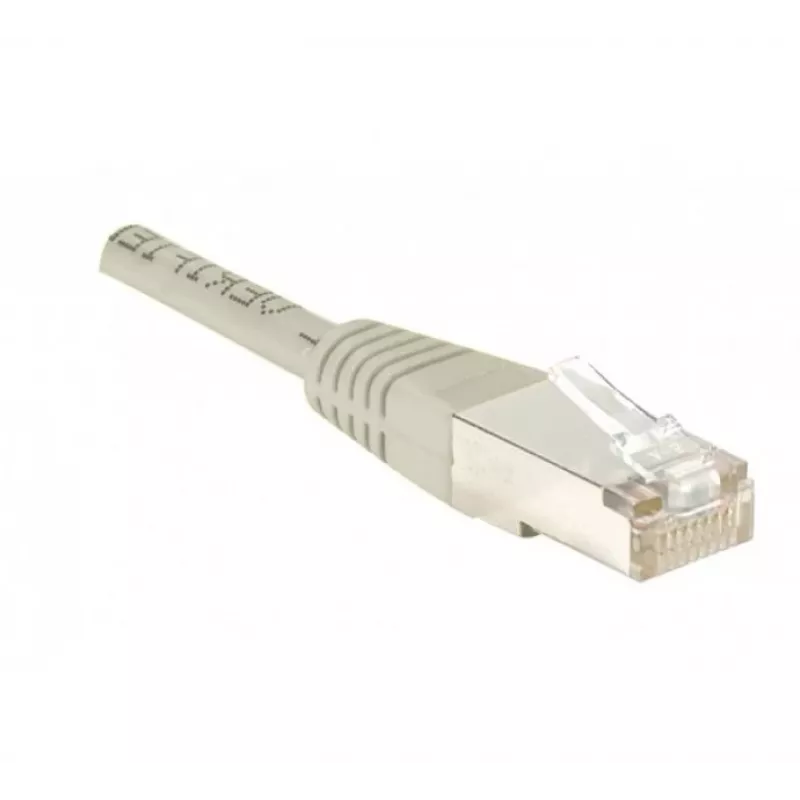 EXERTIS CONNECT Cat5e F/UTP patchkabel, grijs, 0,15 m, Slim Snagless Boot 857800