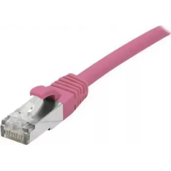EXERTIS CONNECT Cat 6A S/FTP patchkabel, roze, 0,15 m, Slim Bend Protection 854373