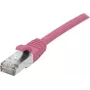 EXERTIS CONNECT Cat 6A S/FTP patchkabel, roze, 0,15 m, Slim Bend Protection 854373