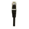 EXERTIS CONNECT Cat.6 S/FTP PiMF patchkabel, zwart, 0,7 m, Slim Snagless 856843