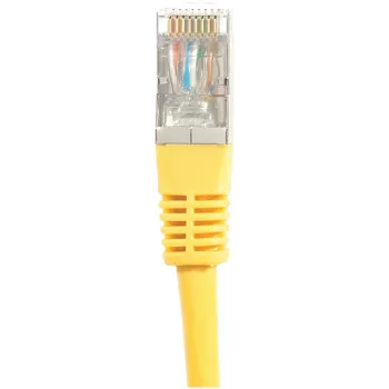 EXERTIS CONNECT Cat.6 S/FTP PiMF patchkabel, geel, 0,3m, Slim Snagless Boot 856822