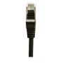EXERTIS CONNECT Cat.6 S/FTP patchkabel, PiMF, zwart, 1,0 m, slim bend protection 856852