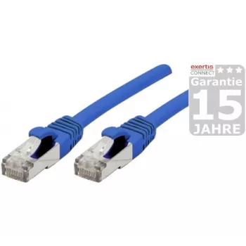 EXERTIS CONNECT Cat 6A S/FTP patchkabel, 5 m, blauw 858456