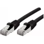 Exertis Connect 858484 Cat6a S/FTP netwerkkabel, 1 m, zwart