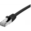 Exertis Connect 858484 Cat6a S/FTP netwerkkabel, 1 m, zwart