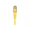 EXERTIS CONNECT Cat.6 F/UTP patchkabel, geel, 1,5 m, slimme snagless-mantel 857930