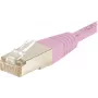 EXERTIS CONNECT CAT.6 S/FTP PiMF patchkabel, roze, 0,3 m, slimme snagless-mantel 854477