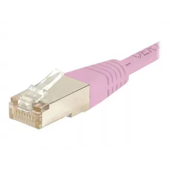 EXERTIS CONNECT CAT.6 S/FTP PiMF patchkabel, roze, 0,3 m, slimme snagless-mantel 854477