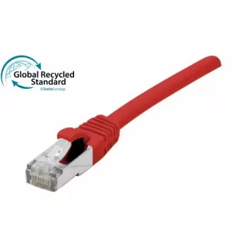 EXERTIS CONNECT Cat. 6A S/FTP patchkabel, 10 m, rood, halogeenvrij TPE, snagless 854526