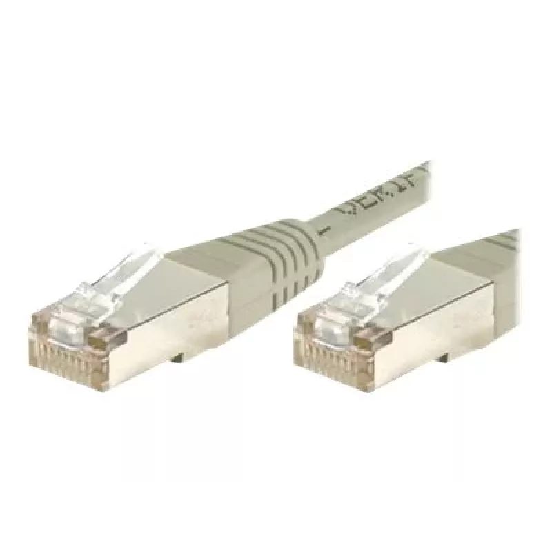 EXERTIS CONNECT Cat.6 F/UTP-ethernetpatchkabel, grijs, 1,5 m, Slim Bend Protection, Snagless, RJ45 857900
