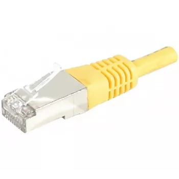 Exertis Connect 858330 Cat.6A S/FTP (PiMF) Class EA patchkabel, 0,5 m, geel, slanke knikbescherming