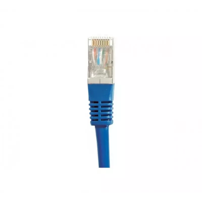 EXERTIS CONNECT CAT.6 S/FTP PiMF-patchkabel, RJ45, blauw, 0,15 m 856814