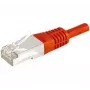 Exertis Connect 859533 Cat.6a F/UTP patchkabel, 1 m, rood, 10 Gbps, slanke knikbescherming