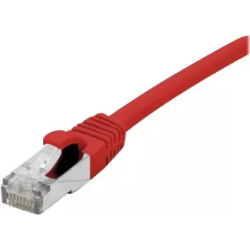 EXERTIS CONNECT Cat 6A S/FTP-patchkabel, rood, 0,3 m, Slim Snagless Boot 858466