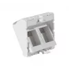 EXERTIS CONNECT afdekplaat-inzet 45x45mm voor 2 Keystone-modules, 30°, signaalwit RAL 9003 911711