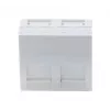 EXERTIS CONNECT afdekplaat-inzet 45x45mm voor 2 Keystone-modules, 30°, signaalwit RAL 9003 911711