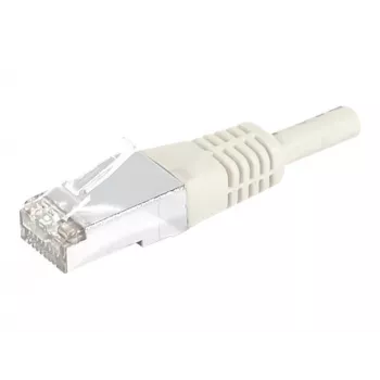 EXERTIS CONNECT 859510 Cat.6a F/UTP patchkabel, 15 m, grijs, 10 Gbps, slanke connectormantel