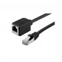 EXERTIS CONNECT Cat. 6A S/FTP patchkabel-verlenging, LSZH, zwart, 2,0 m 858756