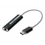 Exertis Connect USB-C naar 3,5 mm audio-adapter - 24-pin USB-C stekker naar stereo mini-jackbus (921555)