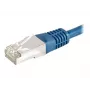 EXERTIS CONNECT 859515 Cat6a F/UTP patchkabel, 0,15 m, blauw, 10 Gbps, slanke connectormantel