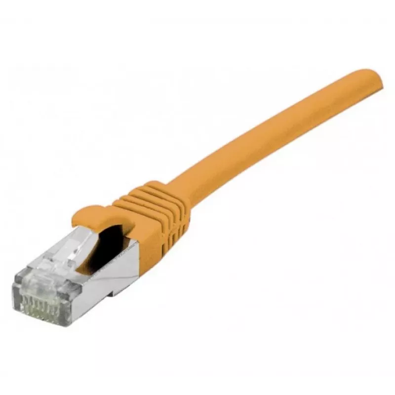 EXERTIS CONNECT 858529 Cat 6A S/FTP patchkabel, 0,15 m, oranje, slanke connectormantel
