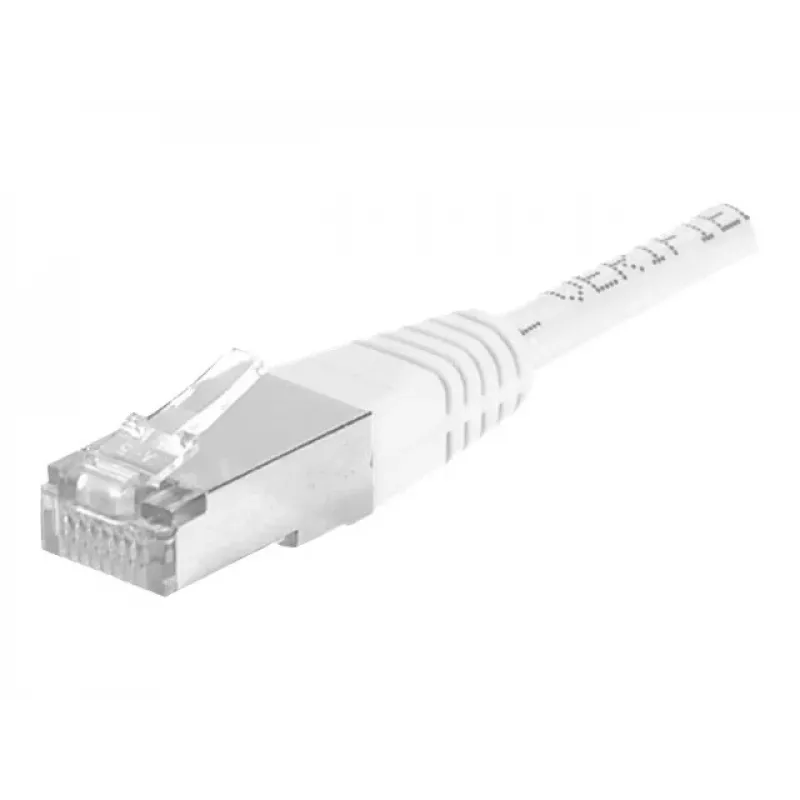EXERTIS CONNECT Cat.6a F/UTP patchkabel, 0,5 m, wit, 10 Gbps, RJ45, snagless 859577