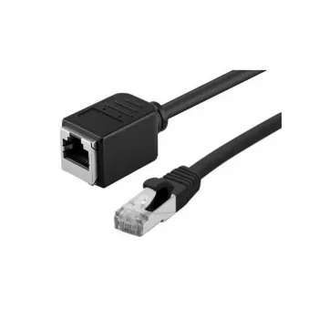 EXERTIS CONNECT Cat.6A S/FTP patchkabel-verlenging, LSZH, snagless, zwart, 10 m 858759