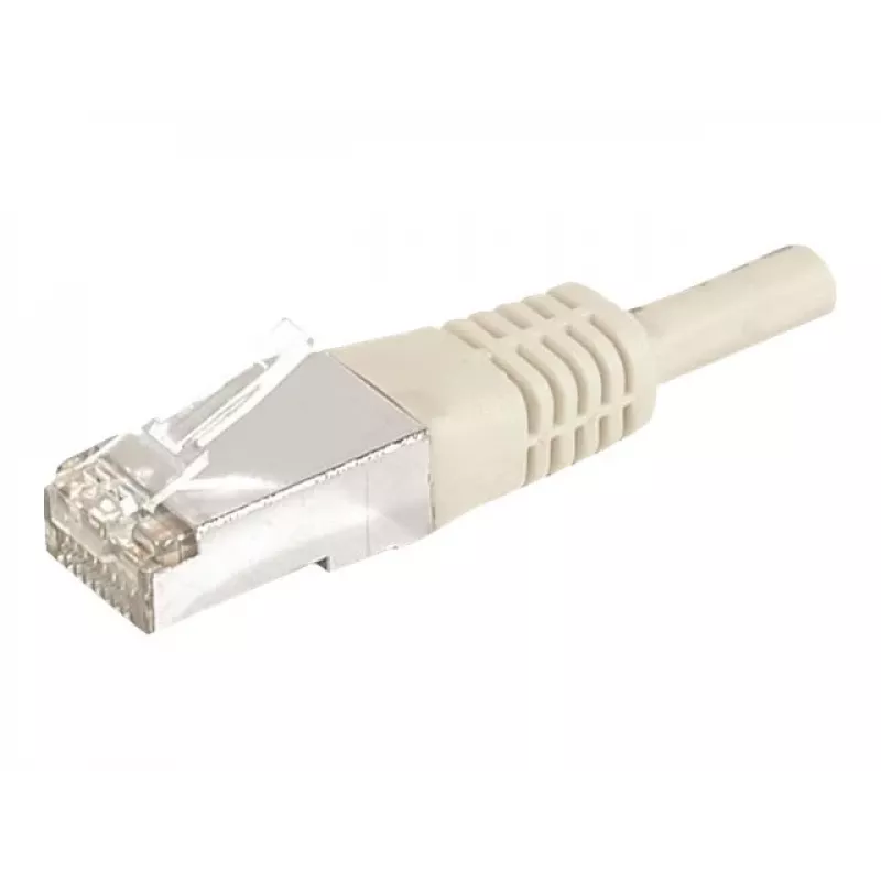 EXERTIS CONNECT 859507 Cat.6a F/UTP patchkabel, 5 m, grijs, 10 Gbps, slanke connectormantel