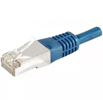 EXERTIS CONNECT Cat.6a F/UTP patchkabel, RJ45, blauw, 0,3 m, 10 Gbps 859516