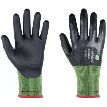 Honeywell CoreShield Double 24-7D28B/10 snijvaste handschoenen, maat 10 (XL), grijs/zwart, dubbel nitrilgecoat, 1 paar