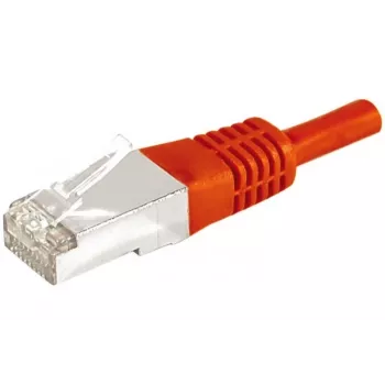 EXERTIS CONNECT Cat.6a F/UTP patchkabel, rood, 0,3 m, 10 Gbps, slim snagless 859531