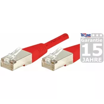 EXERTIS CONNECT 859538 Cat.6a F/UTP patchkabel, 7,5 m, rood, 10 Gbps, slanke connectormantel