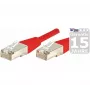 EXERTIS CONNECT 859538 Cat.6a F/UTP patchkabel, 7,5 m, rood, 10 Gbps, slanke connectormantel