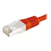EXERTIS CONNECT 859538 Cat.6a F/UTP patchkabel, 7,5 m, rood, 10 Gbps, slanke connectormantel