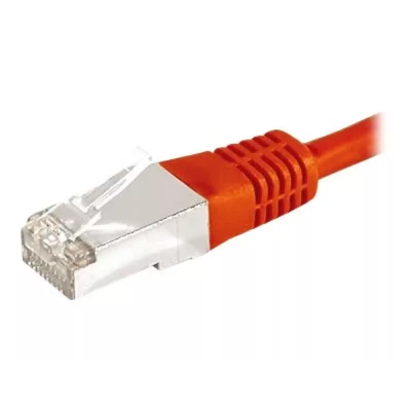 EXERTIS CONNECT 859538 Cat.6a F/UTP patchkabel, 7,5 m, rood, 10 Gbps, slanke connectormantel