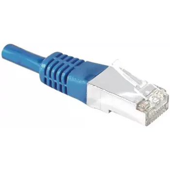 EXERTIS CONNECT Cat.6A S/FTP patchkabel, 5m, blauw, slim bend protection 858320