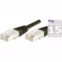 EXERTIS CONNECT Cat.6 S/FTP patchkabel, PiMF, zwart, 0,3 m, Slim Snagless Boot 856825