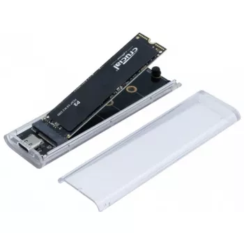 EXERTIS CONNECT M.2 SSD-behuizing USB 3.2 Gen 2 Type-C transparant 924625