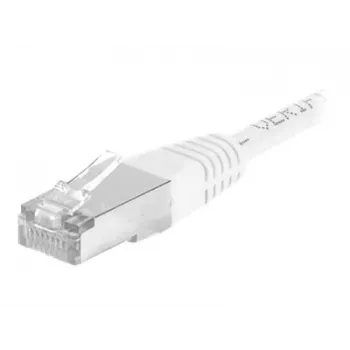 EXERTIS CONNECT CAT.6a F/UTP patchkabel, wit, 1,0 m, 10 Gbps, Slim Boot 859578
