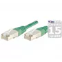 EXERTIS CONNECT S/FTP (PIMF) CAT.6A Class EA patchkabel, groen, 25,0 m, Slim Snagless Boot 858355