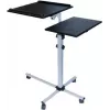 EXERTIS CONNECT Mobiele multifunctionele tafel op wielen, 1000 x 500 mm, zwart (965033)