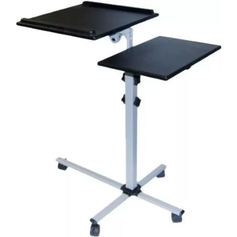EXERTIS CONNECT Mobiele multifunctionele tafel op wielen, 1000 x 500 mm, zwart (965033)