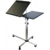 EXERTIS CONNECT Mobiele multifunctionele tafel op wielen, 1000 x 500 mm, zwart (965033)